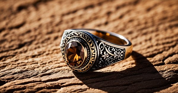 Adoptez le charme intemporel de la bague en pierre marron